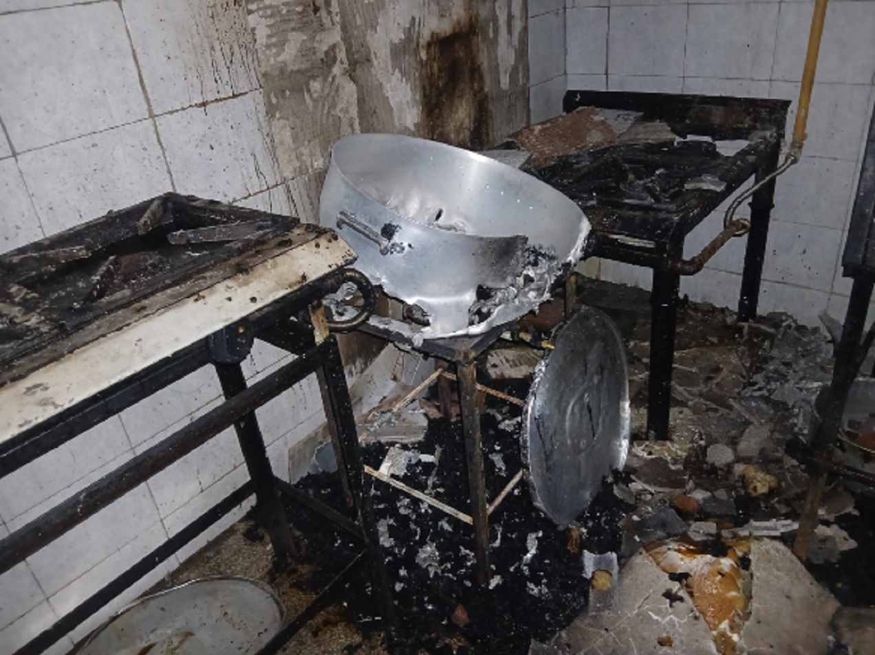 Incendio en fábrica casera de pastas y pastelitos