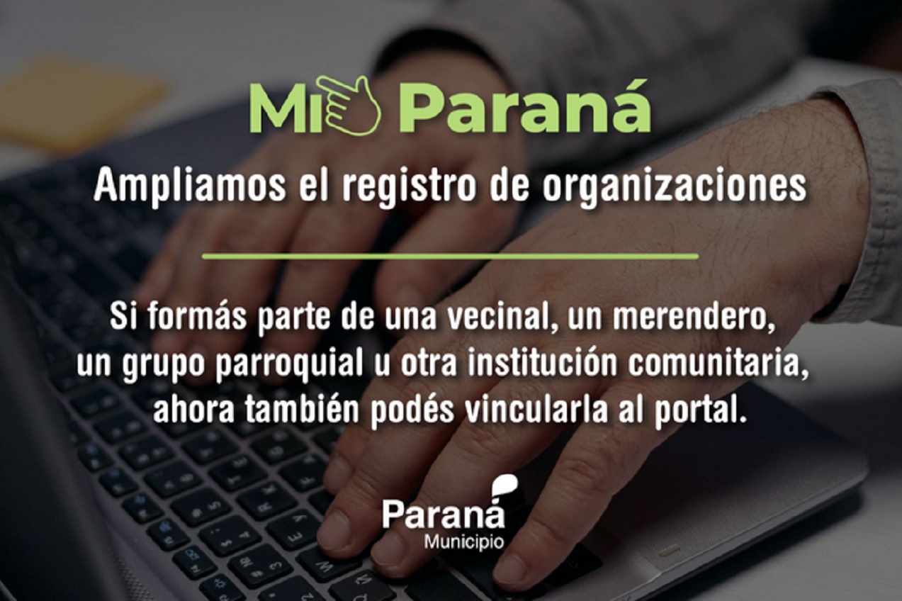 Más organizaciones ya pueden vincularse en Mi Paraná