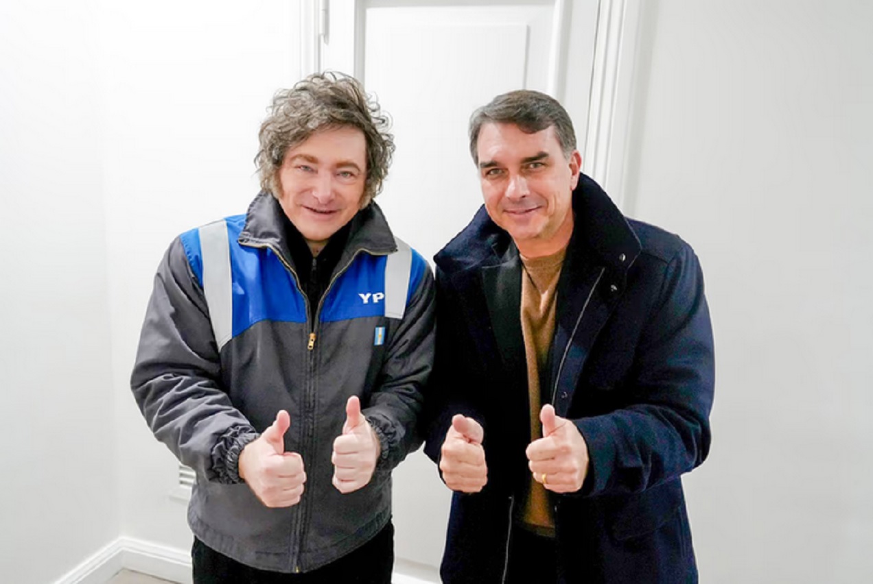 Javier Milei confirmó que viajará en julio a Brasil para apoyar a Flavio Bolsonaro