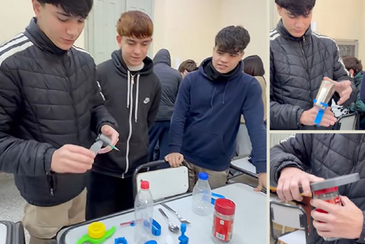 Escuela técnica de Diamante fabrica dispositivos de apoyo para personas con discapacidad
