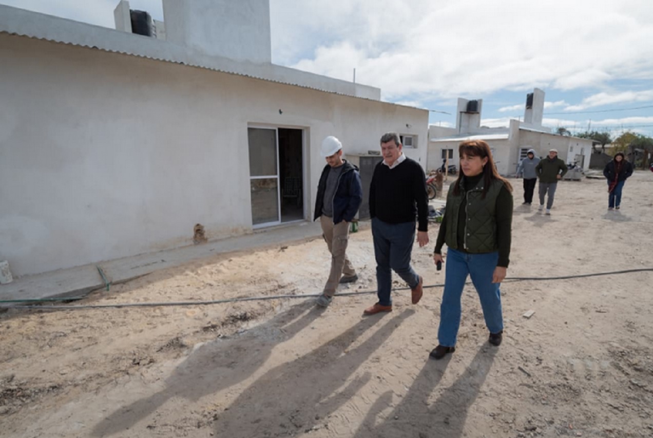 Supervisaron el avance de obras habitacionales en el norte entrerriano