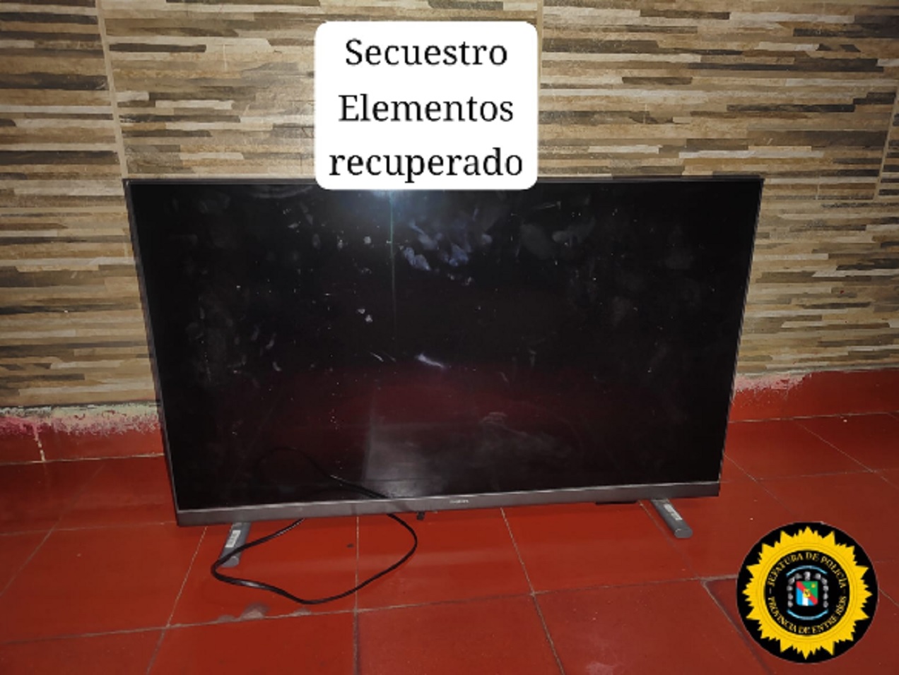 Santa Elena: recuperaron televisor que había sido sustraido en una vivienda