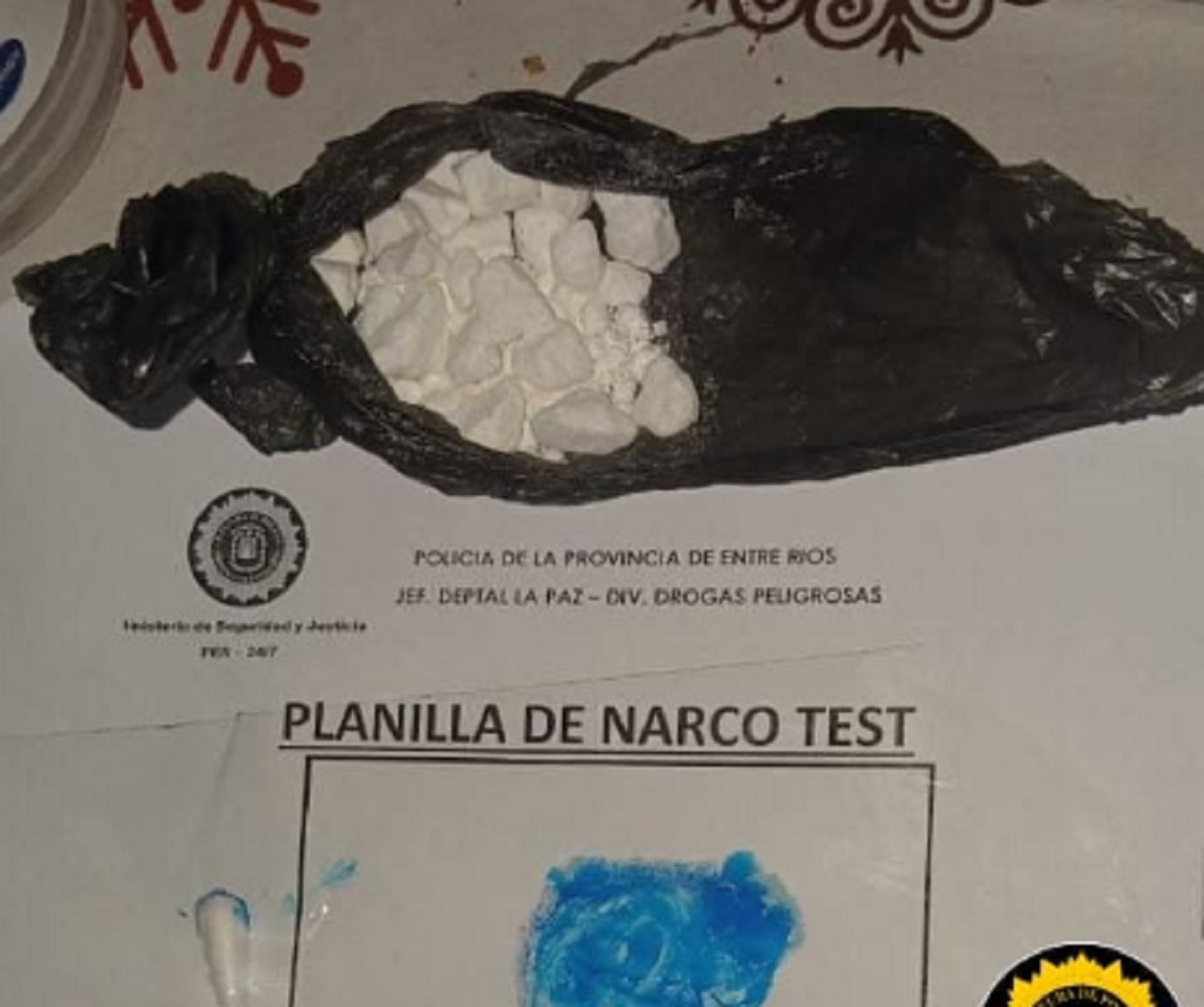 La Paz: secuestraron 16 envoltorios de cocaína
