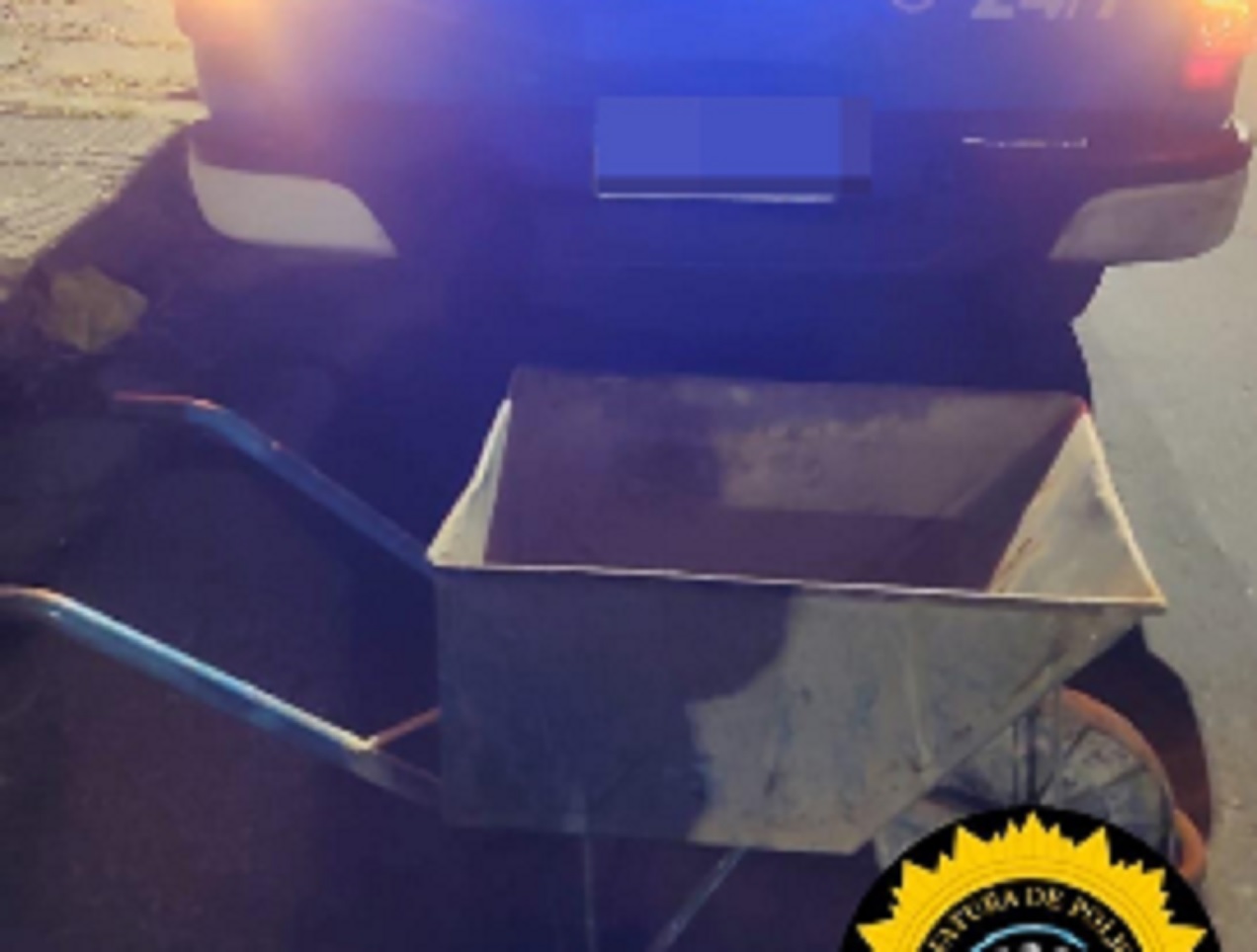Sustrajo una carretilla de una obra en construcción y fue detenido
