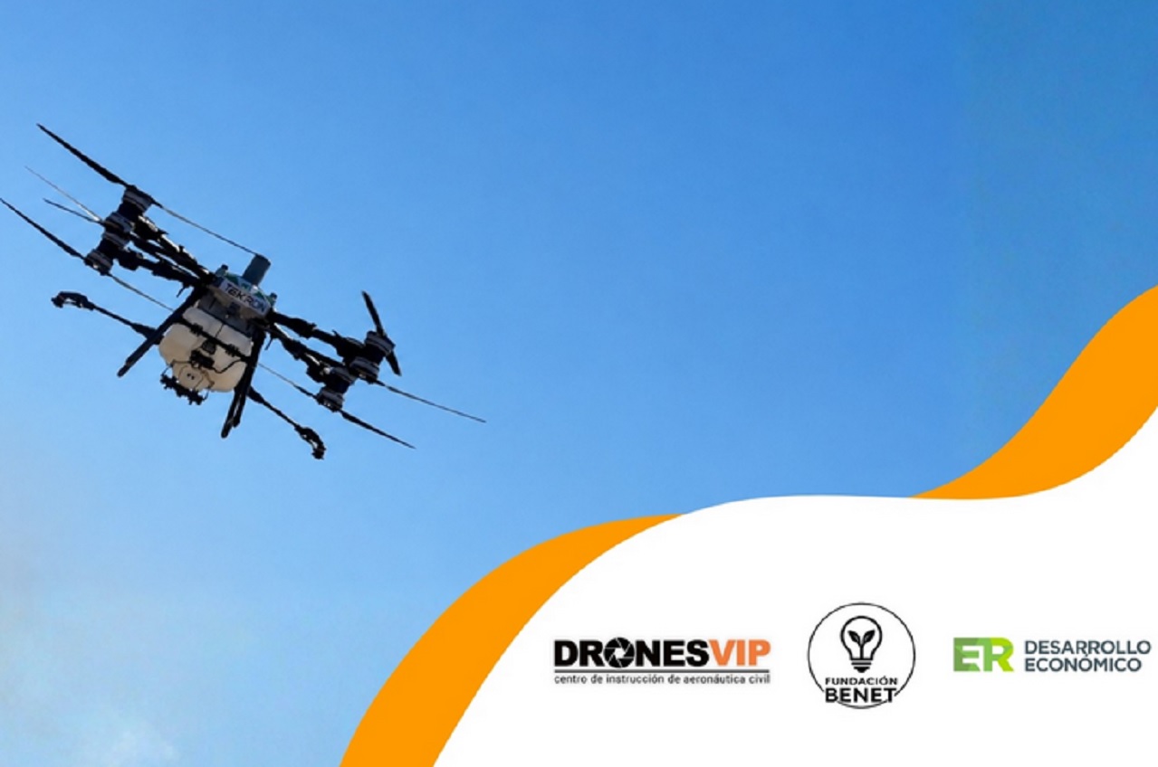 El miércoles empieza en Paraná la capacitación para aplicación de fitosanitarios con drones