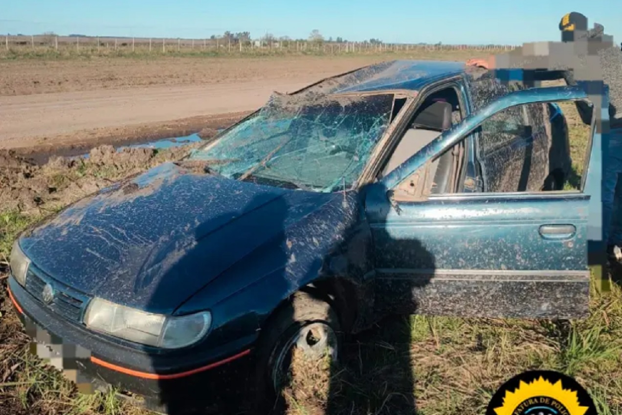 Violento vuelco en Ruta 37 · Examedia
